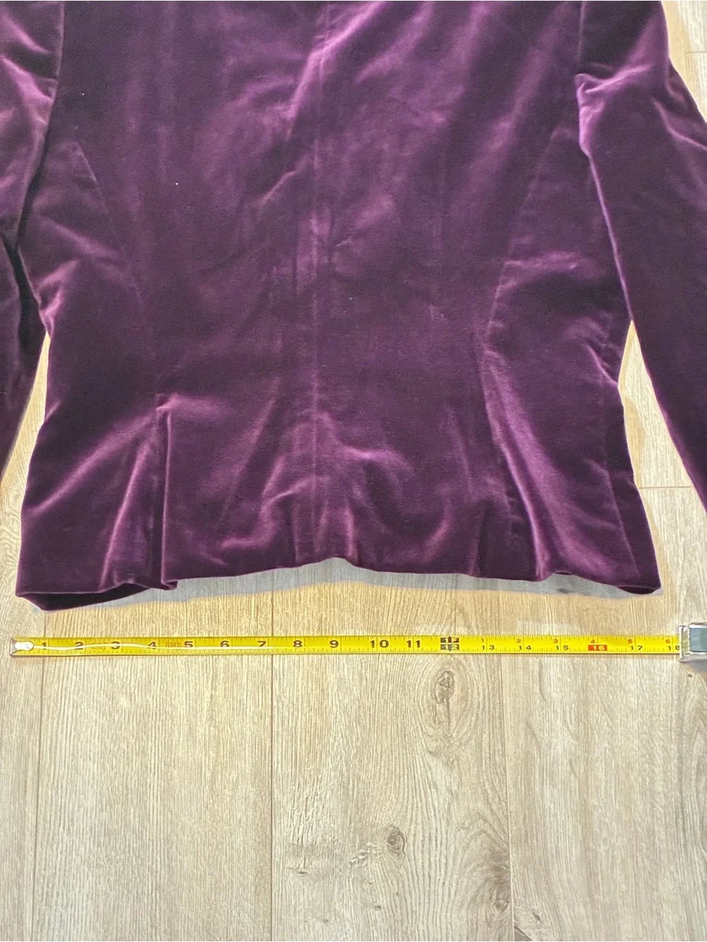 Christian Dior Plum Velvet Jacket Size 10 Asymmetrical Button Vintage